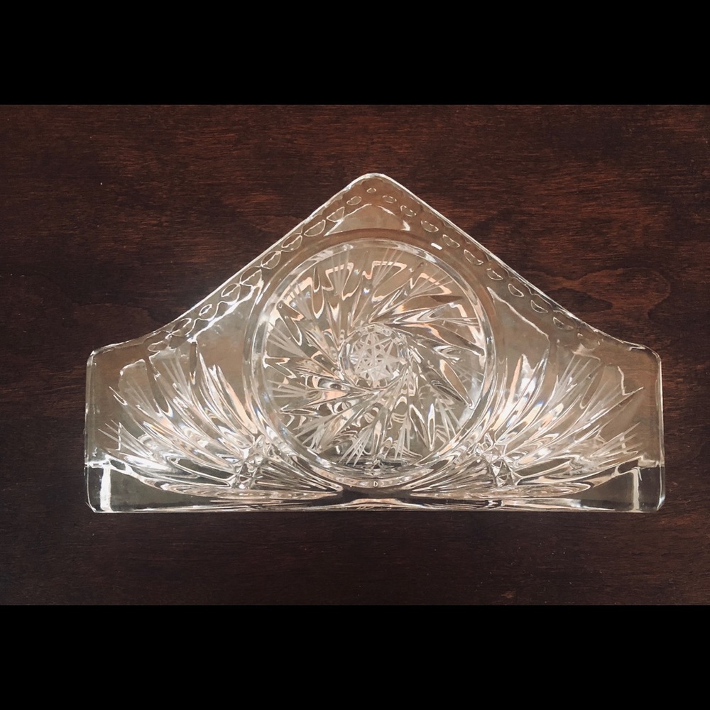 Crystal vintage napkin holder